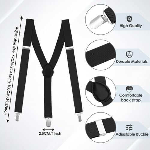 Vesberkl Men's Elastic Y-Back Suspenders - Image 2