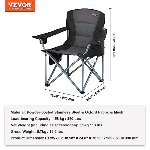 VEVOR Oversized Heavy Duty Camping Chair, 450 LBS - Image 3