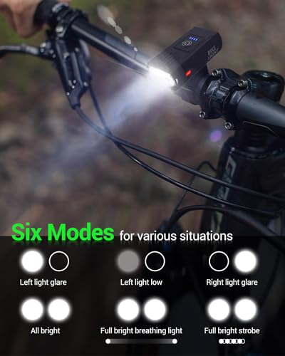 Victoper High Lumens USB Rechargeable Bike Light Set - Image 3