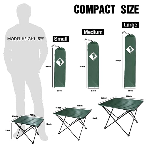 VILLEY Ultralight Aluminum Folding Camping Table - Image 2