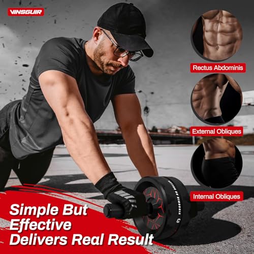 VINSGUIR Ab Roller Wheel with Knee Pad - Image 3