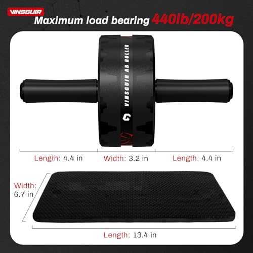 VINSGUIR Ab Roller Wheel with Knee Pad - Image 5