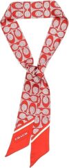 Coach Vintage Signature C Printed Silk Skinny Scarf