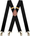 AYOSUSH Vintage Heavy Duty 4 Snap Suspenders