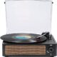 WOCKODER Vintage Turntable with Bluetooth and Speakers