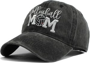 Waldeal Vintage Volleyball Mom Adjustable Cap