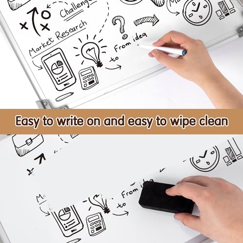 VUSIGN Double-Sided Magnetic Calendar and Cork Board - Image 4