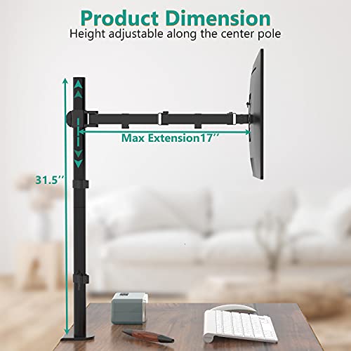 WALI Extra Tall Single Monitor Arm - Image 4