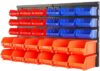 HORUSDY Wall Mounted Storage Bins Organizer