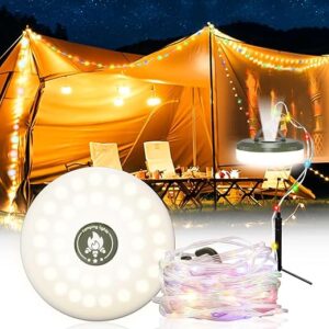 iToncs Waterproof Camping String Lights with 8 Modes