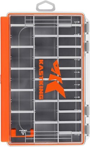 KastKing Waterproof Fishing Tackle Box with Dividers