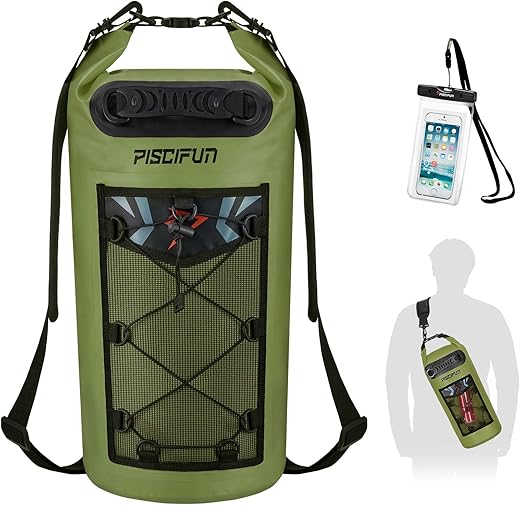 Piscifun Waterproof Floating Backpack with Phone Case