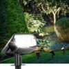 AUDERWIN Waterproof Outdoor Solar Spot Lights, 4 Pack