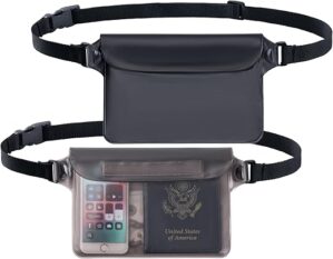 CADONO Waterproof Pouch with Adjustable Waist Strap