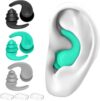 FNGXX Waterproof Silicone Swim Earplugs, 3 Pairs