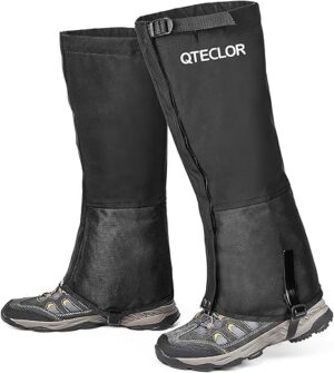 QTECLOR Waterproof Snow Boot Gaiters for Outdoors