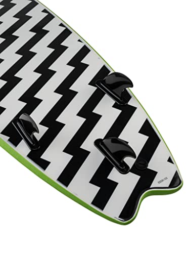 Wave Bandit Performer 6'6" Surfboard, Green - Image 2