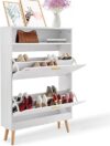 VEVOR White Entryway Shoe Storage Cabinet