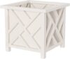 Pure Garden White Lattice Outdoor Flower Box