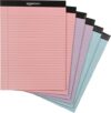 Amazon Basics Wide Ruled 50-Sheet Writing Note Pads, 6-Pack