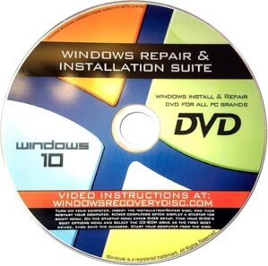 AWRS Win 10 Recovery & Reinstall Disc