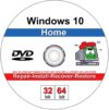 9th & Vine Windows 10 Home Install and Repair DVD