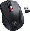 HOTWEEMS Wireless USB Mouse, 5-Level DPI, Black