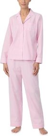 Lauren Ralph Lauren 100% Cotton Notch Collar Pajama Set