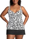 Lands’ End Women’s Chlorine Resistant Wrap Tankini Top