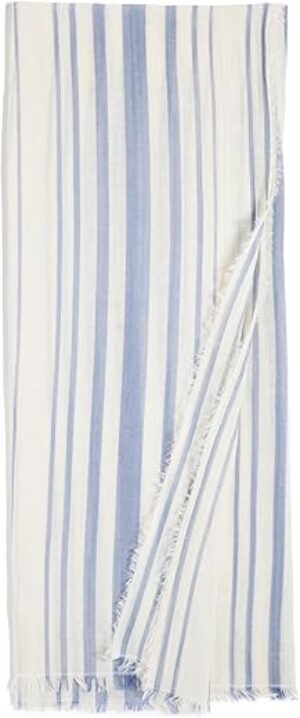 Vince Cotton Variegated Stripe Scarf