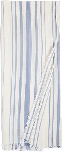 Vince Cotton Variegated Stripe Scarf