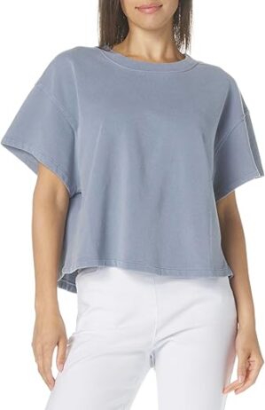 VELVET BY GRAHAM & SPENCER Women's Fergie Pigment Terry Sweatshirt