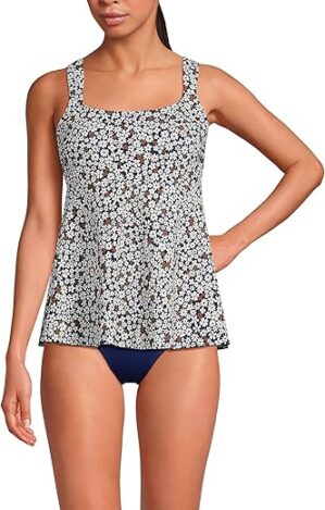 Lands’ End Women’s Flutter Tankini Top
