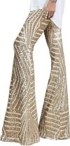 BLENCOT Sequin Bell Bottoms Trousers