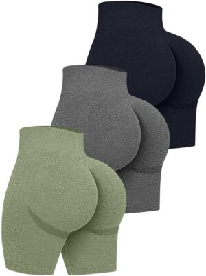 OQQ Women’s High Waist Butt Lift Shorts