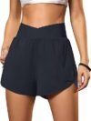 Blooming Jelly Women’s High Waisted Athletic Shorts
