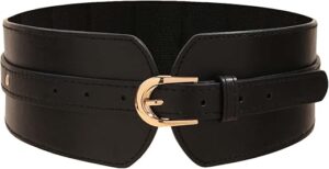 Verdusa Women's Leather Buckle Waist Belt