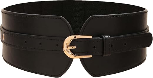 Verdusa Women's Leather Buckle Waist Belt