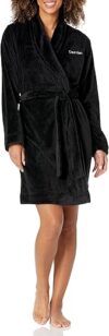 Calvin Klein Logo Belted Fluffy Soft Robe