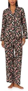 Lauren Ralph Lauren Long Sleeve Notch Collar Pajama Set