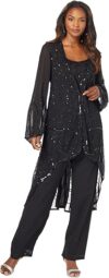 Roaman’s Three-Piece Beaded Pant Suit