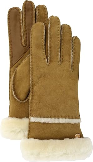 UGG Women's Seamed Tech Gloves, Chestnut