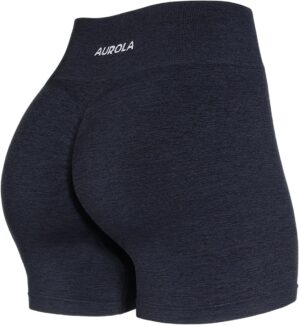 AUROLA Women’s Seamless Scrunch Workout Shorts