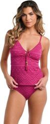 La Blanca Over The Shoulder Tankini Swimsuit Top