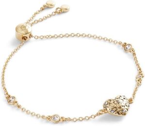 COACH Signature Quilted Heart Slider Bracelet