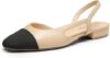 DREAM PAIRS Women’s Square Toe Slingback Flats