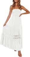 ZESICA Women’s Summer Bohemian Strapless Maxi Dress