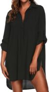 Ekouaer Beach Cover Up Shirt Bathing Suit