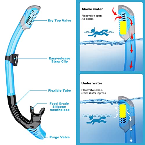 WONDSY Adult Snorkeling Set with Panoramic Mask - Image 3