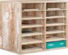 PAG Wooden Mail Sorter Organizer, 12 Compartments